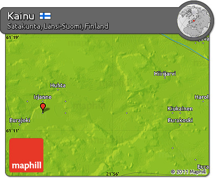Physical Map of Kainu