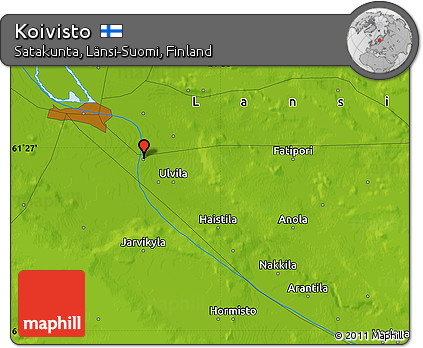 Physical Map of Koivisto