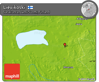 Physical Map of Lievikoski