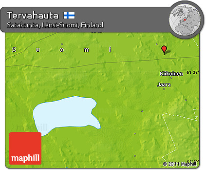 Physical Map of Tervahauta
