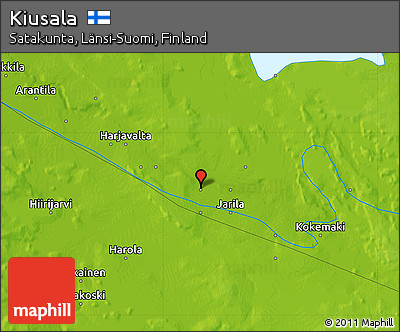 Physical Map of Kiusala