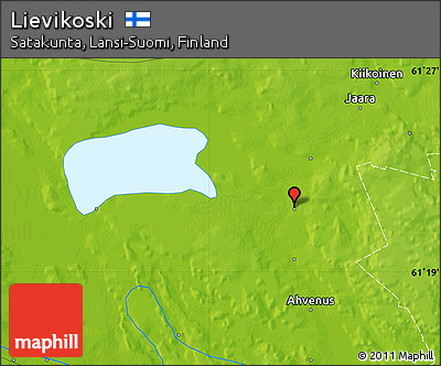 Physical Map of Lievikoski
