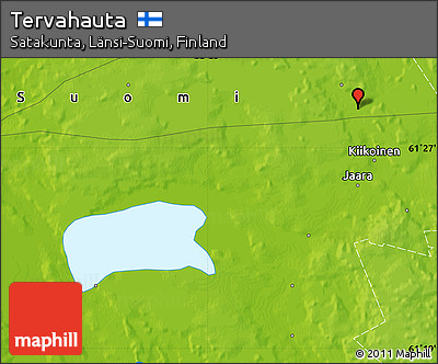Physical Map of Tervahauta