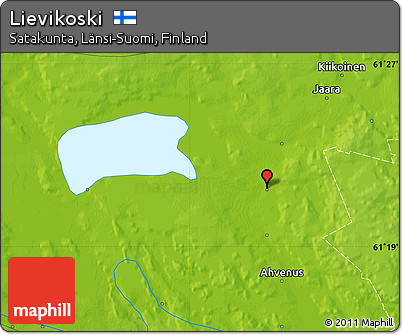 Physical Map of Lievikoski
