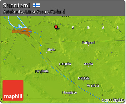 Physical Map of Sunniemi