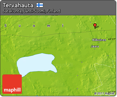 Physical Map of Tervahauta