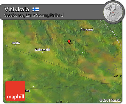Satellite Map of Vitikkala