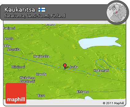 Physical Panoramic Map of Kaukaritsa