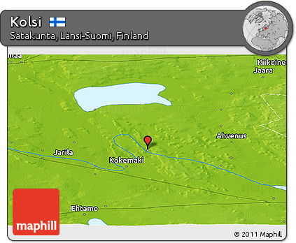 Physical Panoramic Map of Kolsi