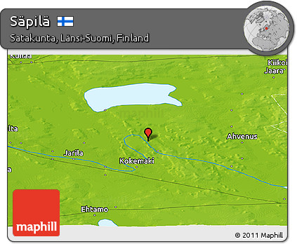 Physical Panoramic Map of Säpilä