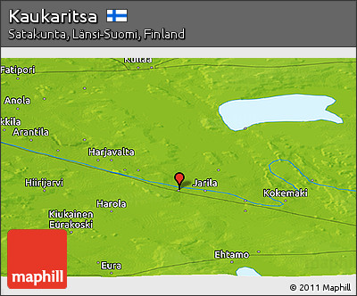 Physical Panoramic Map of Kaukaritsa