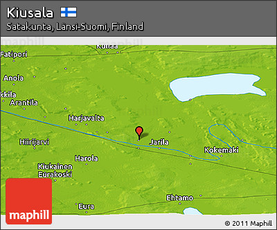 Physical Panoramic Map of Kiusala