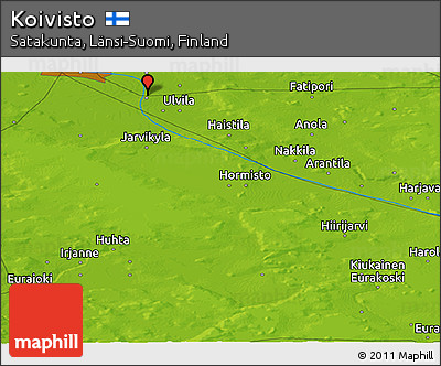 Physical Panoramic Map of Koivisto