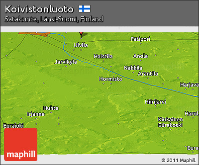 Physical Panoramic Map of Koivistonluoto