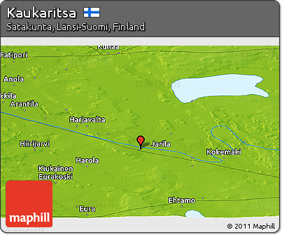 Physical Panoramic Map of Kaukaritsa