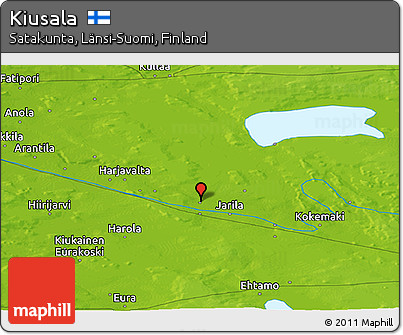 Physical Panoramic Map of Kiusala