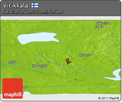 Physical Panoramic Map of Vitikkala