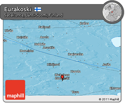 Political Panoramic Map of Eurakoski