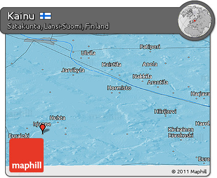 Political Panoramic Map of Kainu
