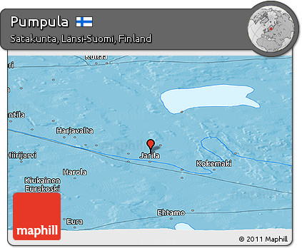 Political Panoramic Map of Pumpula