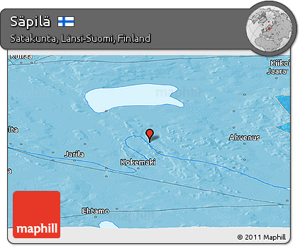 Political Panoramic Map of Säpilä