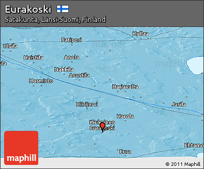 Political Panoramic Map of Eurakoski