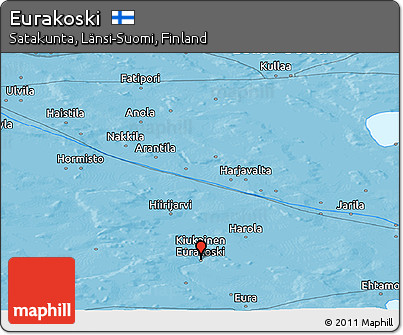Political Panoramic Map of Eurakoski