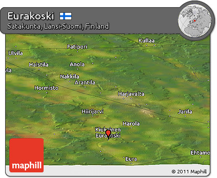 Satellite Panoramic Map of Eurakoski
