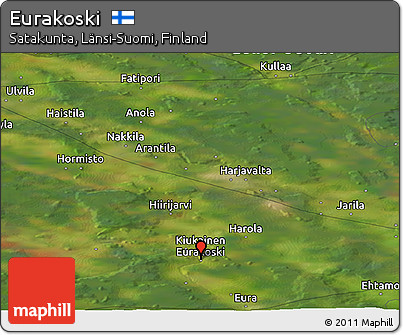Satellite Panoramic Map of Eurakoski