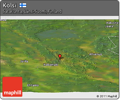 Satellite Panoramic Map of Kolsi