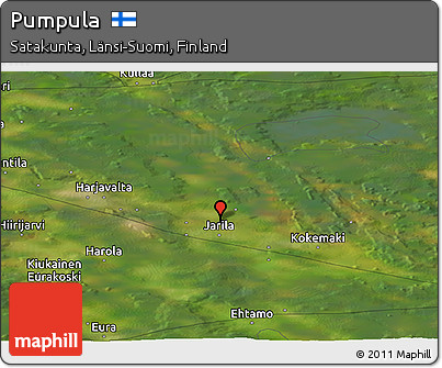 Satellite Panoramic Map of Pumpula
