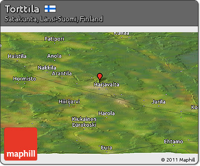 Satellite Panoramic Map of Torttila