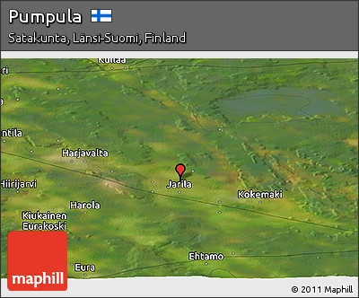Satellite Panoramic Map of Pumpula