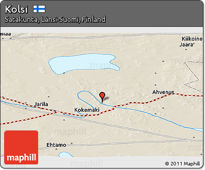Shaded Relief Panoramic Map of Kolsi