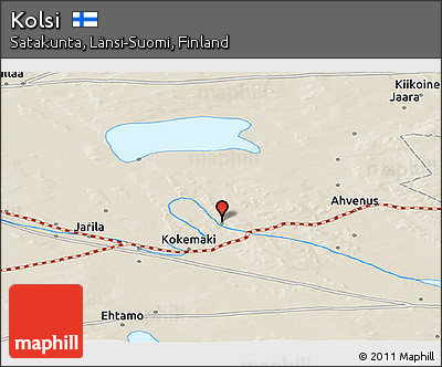 Shaded Relief Panoramic Map of Kolsi