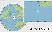Savanna Style Location Map of the area around 61° 19' 16" N, 22° 52' 30" W