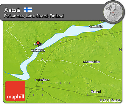 Physical 3D Map of Äetsä