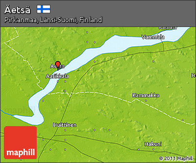 Physical 3D Map of Äetsä