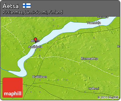 Physical 3D Map of Äetsä