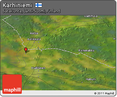 Satellite 3D Map of Karhiniemi