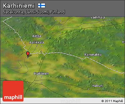 Satellite 3D Map of Karhiniemi