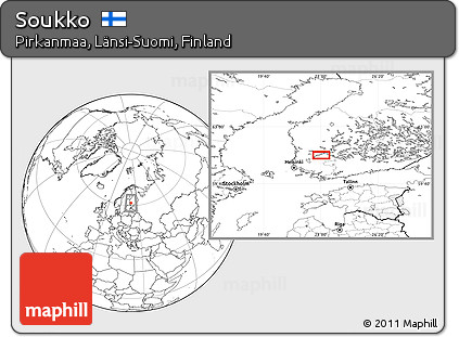 Blank Location Map of Soukko