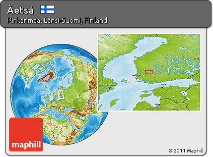 Physical Location Map of Äetsä