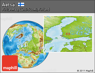 Physical Location Map of Äetsä