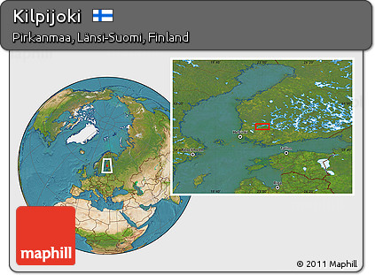 Satellite Location Map of Kilpijoki