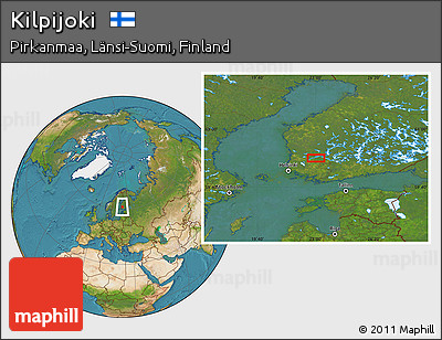 Satellite Location Map of Kilpijoki