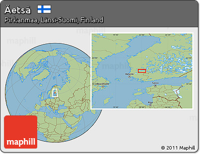 Savanna Style Location Map of Äetsä
