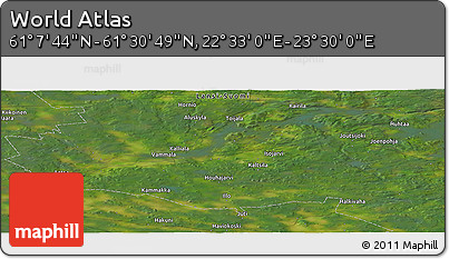 Satellite Panoramic Map of the Area around 61° 19' 16" N, 23° 1' 29" E