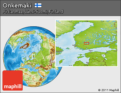 Physical Location Map of Onkemäki