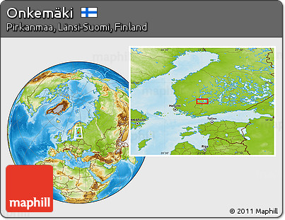Physical Location Map of Onkemäki